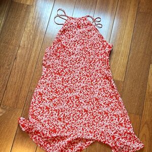 Red Floral dress